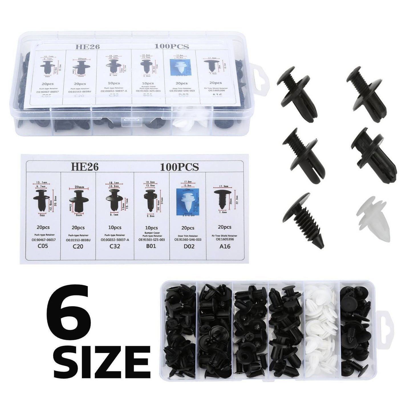 SET KLIP KERETA (100pcs)