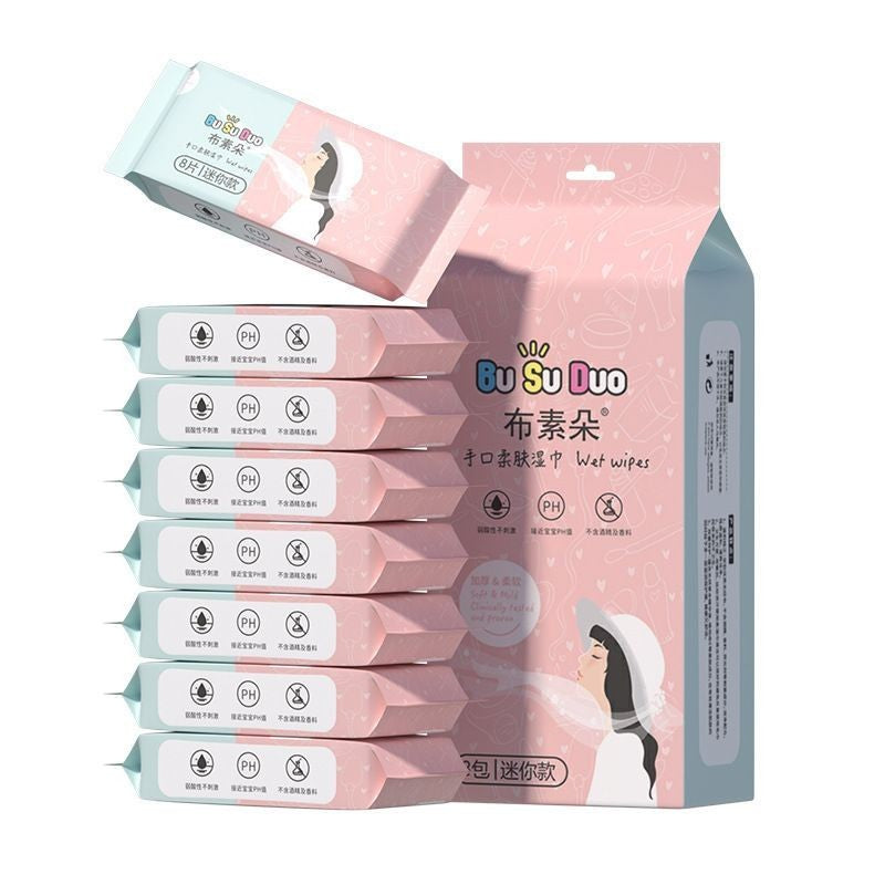 Tisu Basah Mini (1 Bundle 8 pcs)